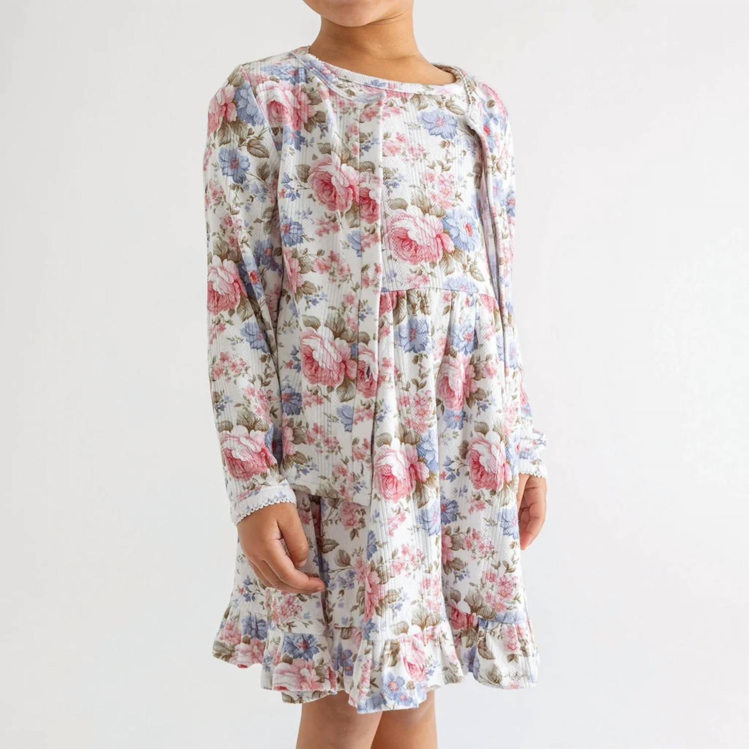 Posh Peanut - Girls Etta Pointelle Cardigan