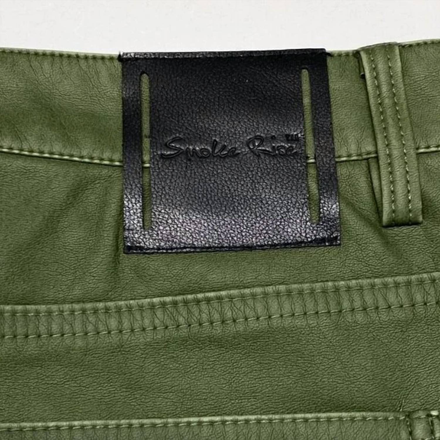 Smoke Rise - Men's Stacked Utility Vegan Leather Pant