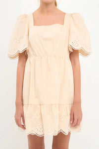 English Factory - The Bess Eyelet Mini Dress