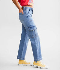 Hidden - Tracey Cargo Straight Stretch Jean