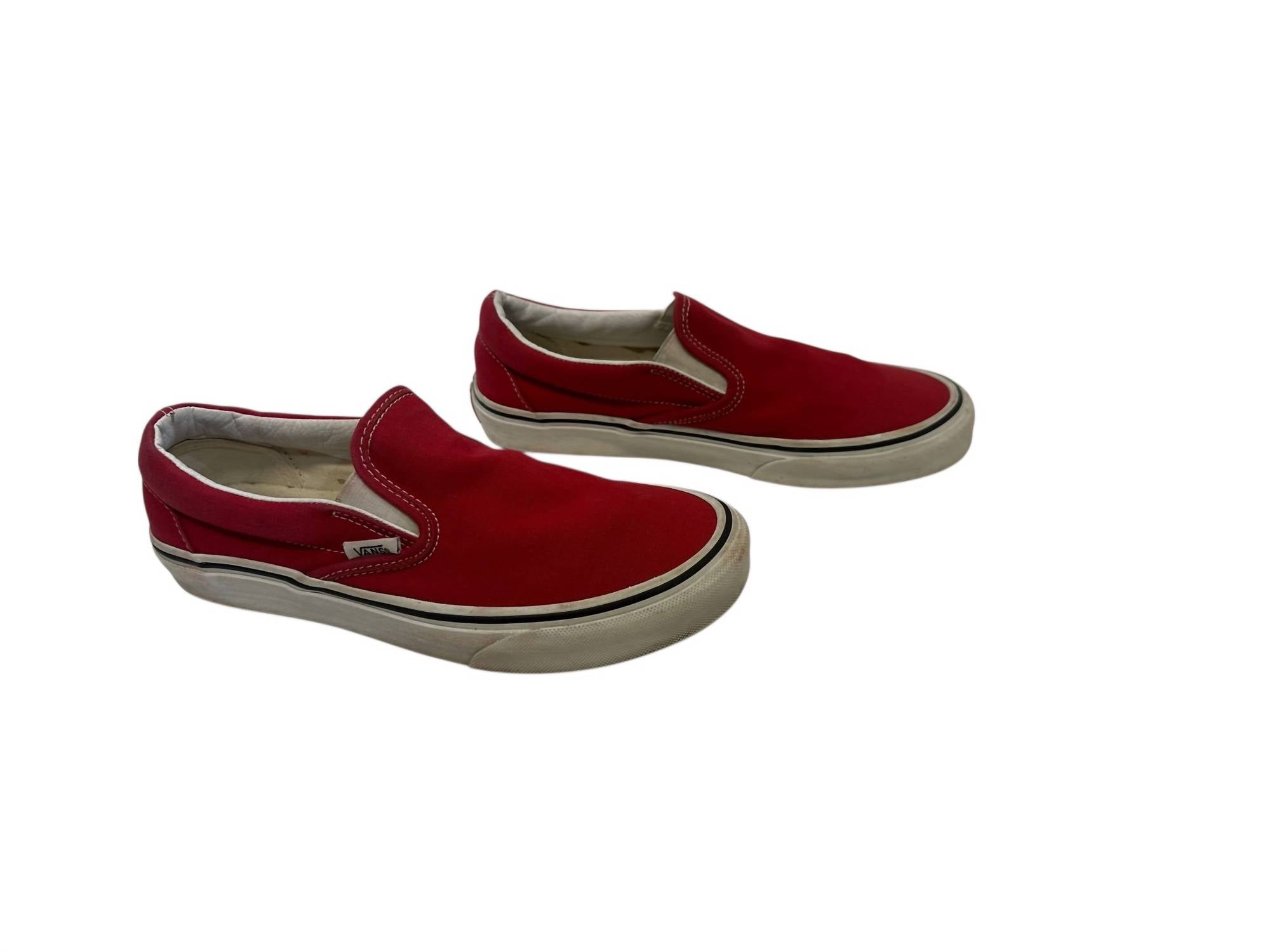 Vans Women's Classic Slip-on Sneaker in racing red - women's sneaker