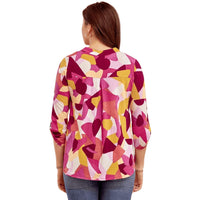 Dear Scarlett - 3/4 Sleeve Abstract Top