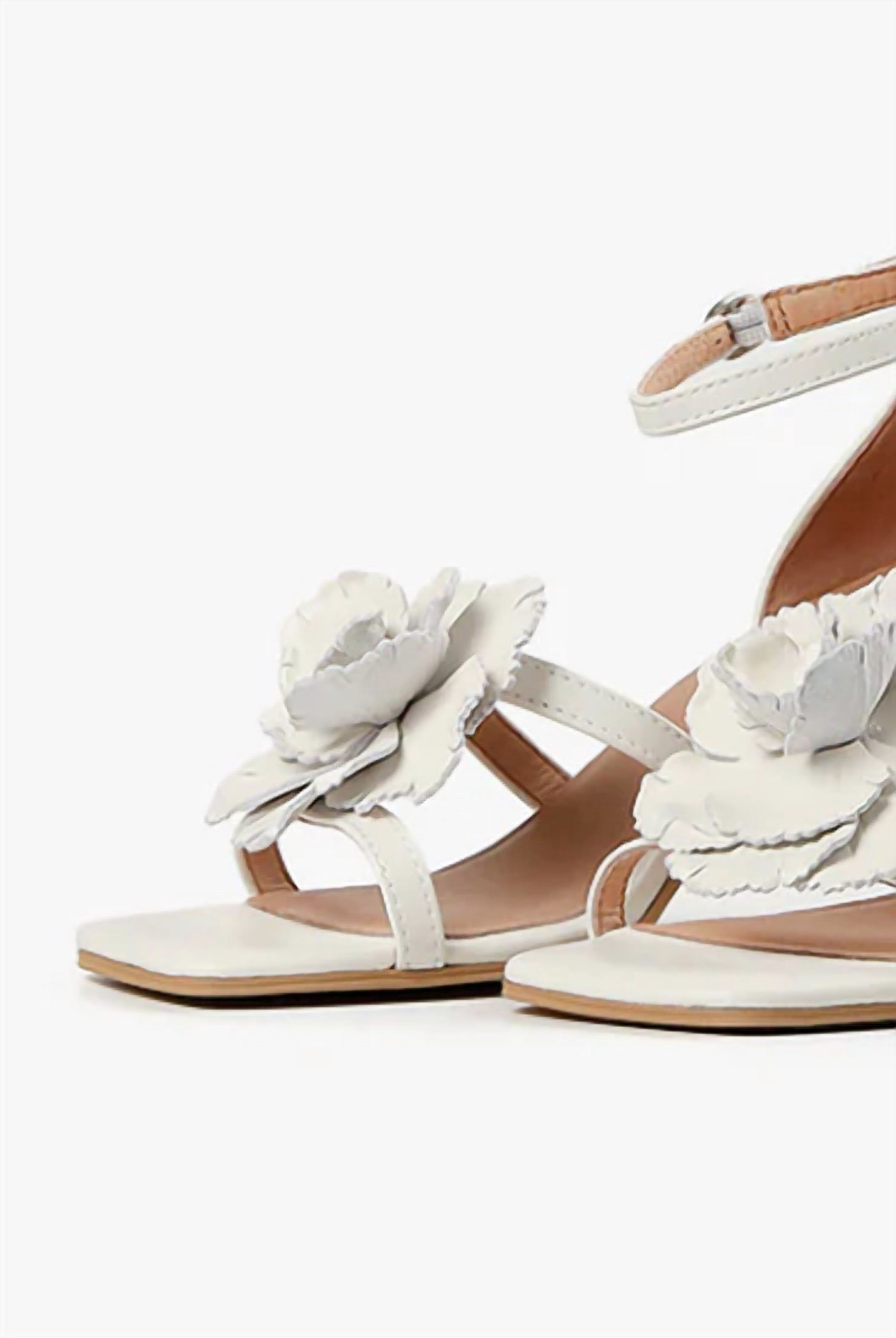 ALL BLACK Women's Flower Princess Sandals in ivory - women's sandal - alternate view