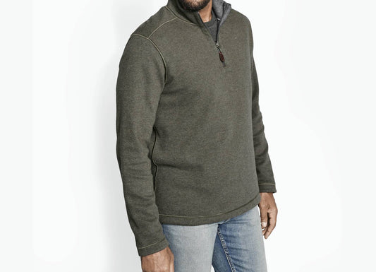 Johnston & Murphy - Reversible Solid 1/4 Zip Sweater
