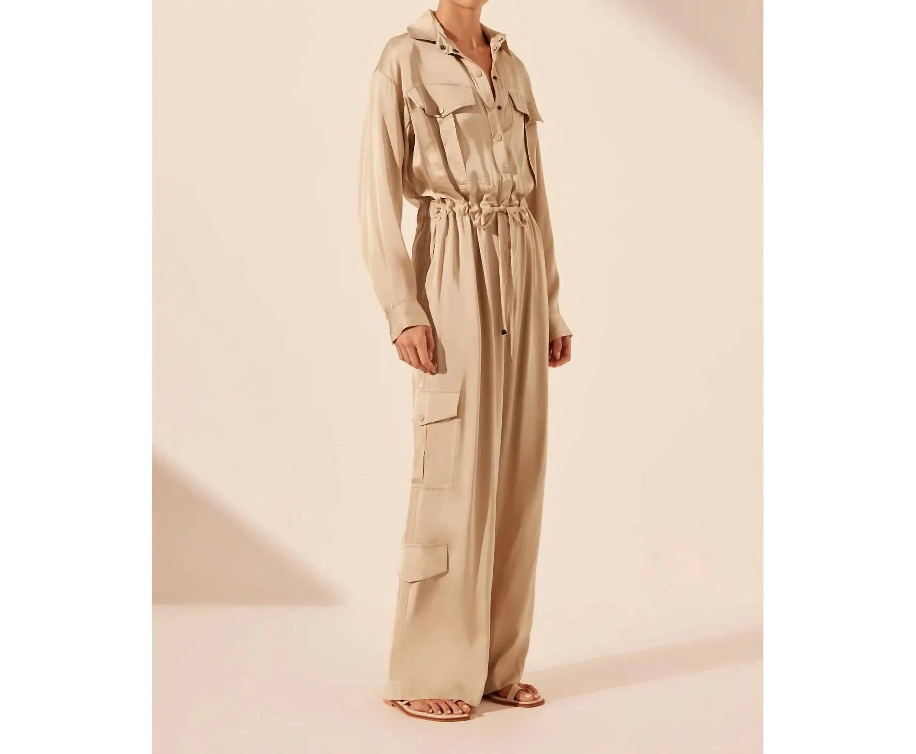 Shona Joy - Shae Drawstring Utility Jumpsuit