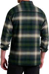KUHL Dillingr Flannel Long Sleeve Shirt in dark forest - men's shirt - alternate view
