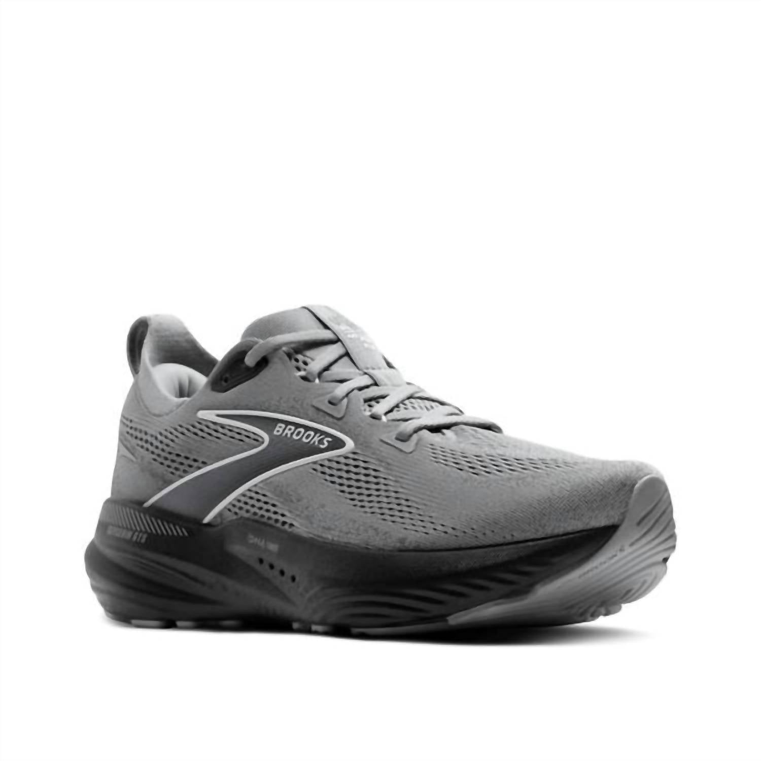 BROOKS Men Glycerin Gts 22 Running Shoes in primer gray ebony bluewash - men's shoe - alternate view