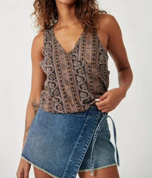 Free People - Twisted Printed Tank Top