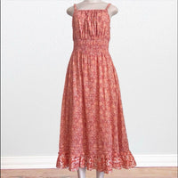 Cleobella Marcella Midi Dress in camara floral 1 - women's dress - detail view
