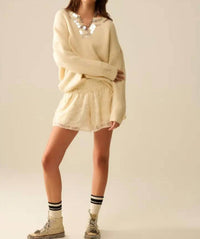 Q2 - Embroidered Shorts With Sequins