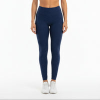 BBrazil Clothing Basket Weave Jacquard Long Leggings in navy - women's pants
