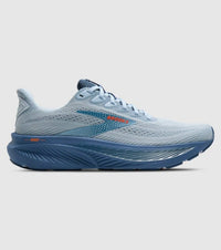 BROOKS Men's Ghost 17 Running Shoe in 465 skyway moonlight orange - men's shoe - detail view