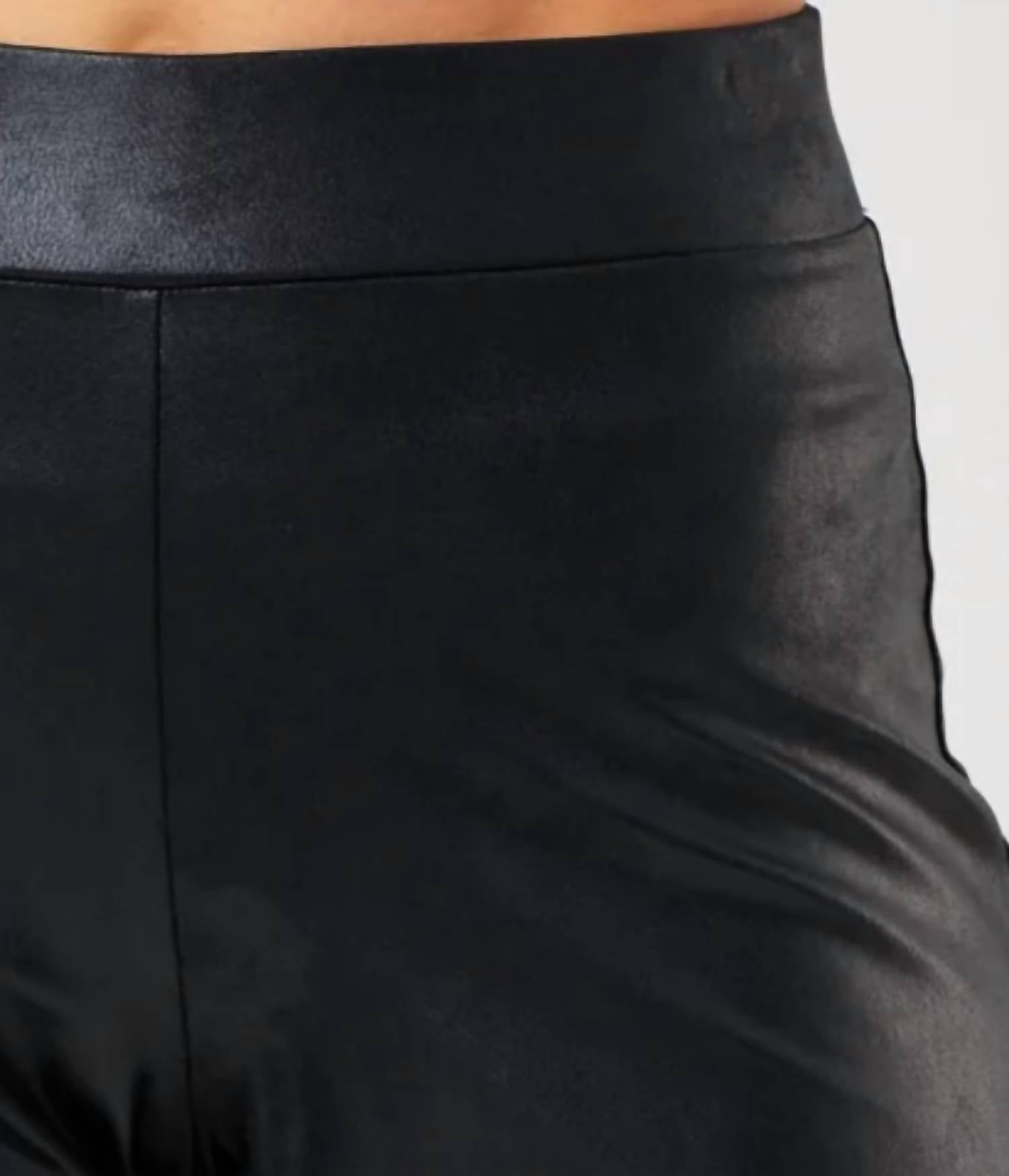 Angel Apparel - Vegan Leather Wide Leg Pant