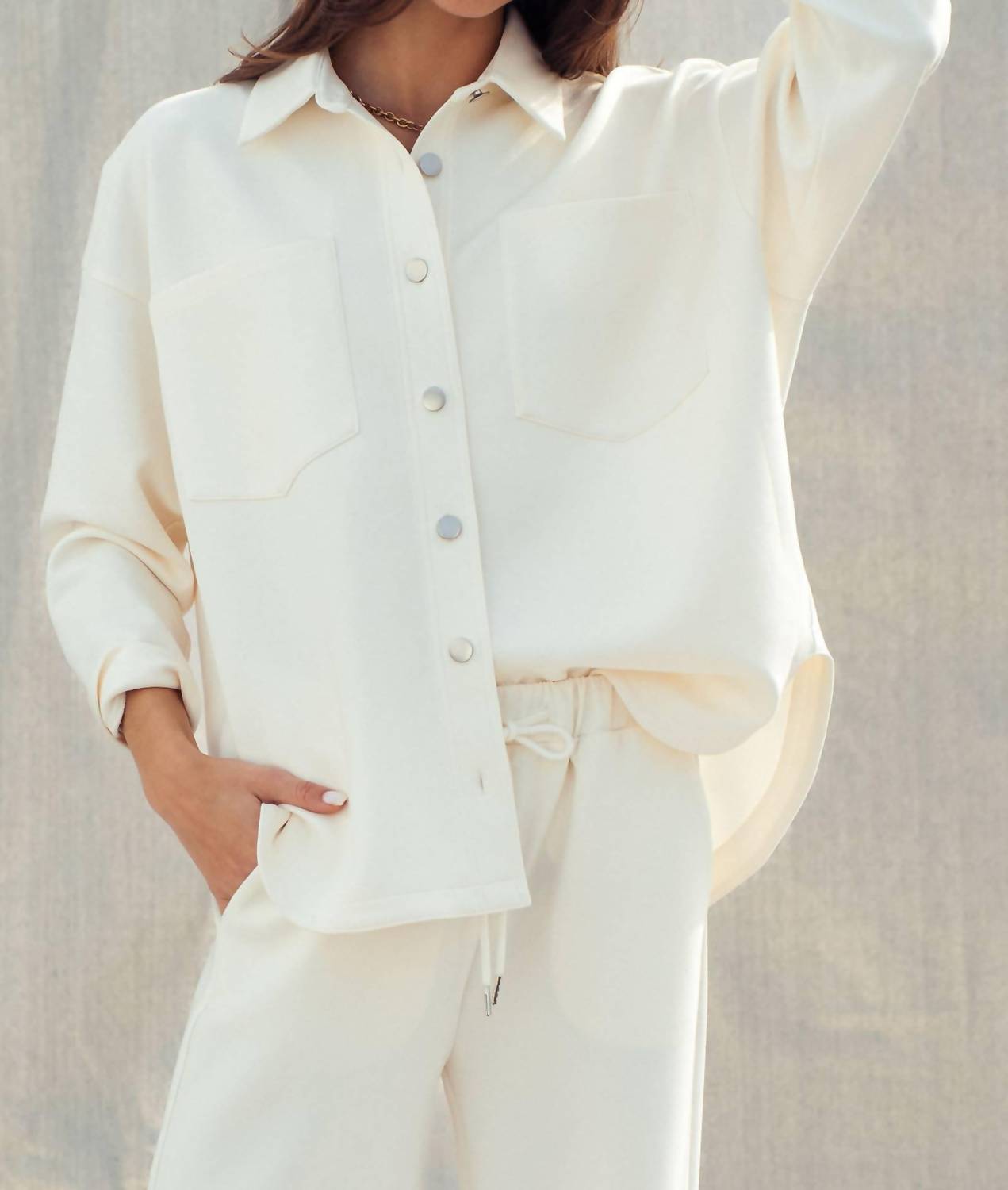 Urban Daizy - Cotton Shirt Jacket