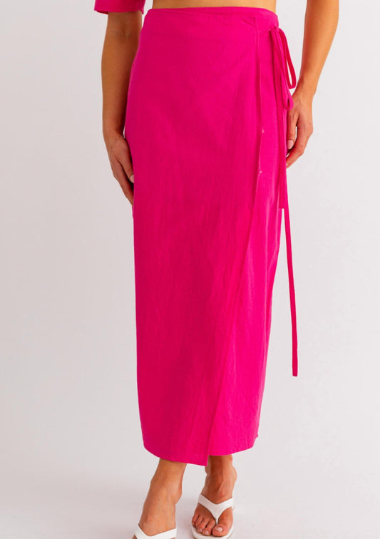 Le Lis - Wrap Slit Back Maxi Skirt