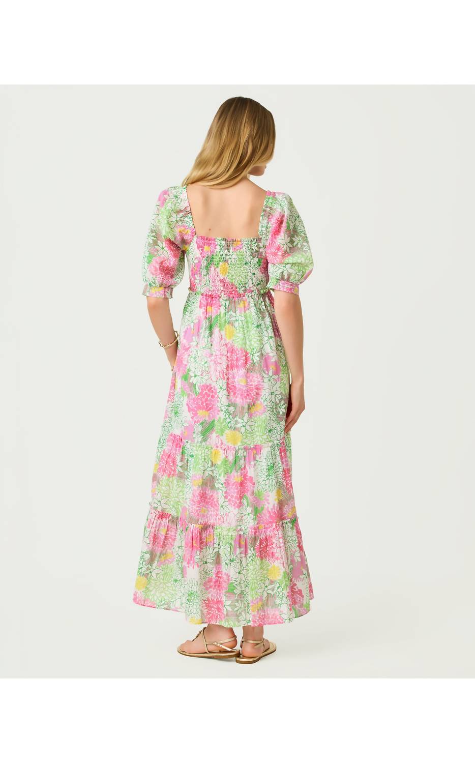 Lilly Pulitzer - Hadly Short Sleeve Smocked Maxi Dress