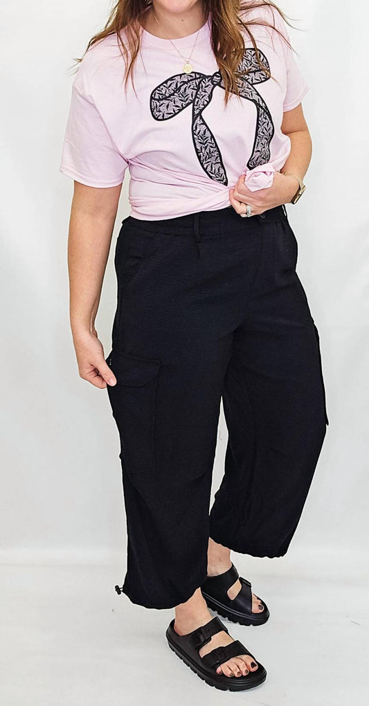Tribal - Flowy Cargo Pants With Cord