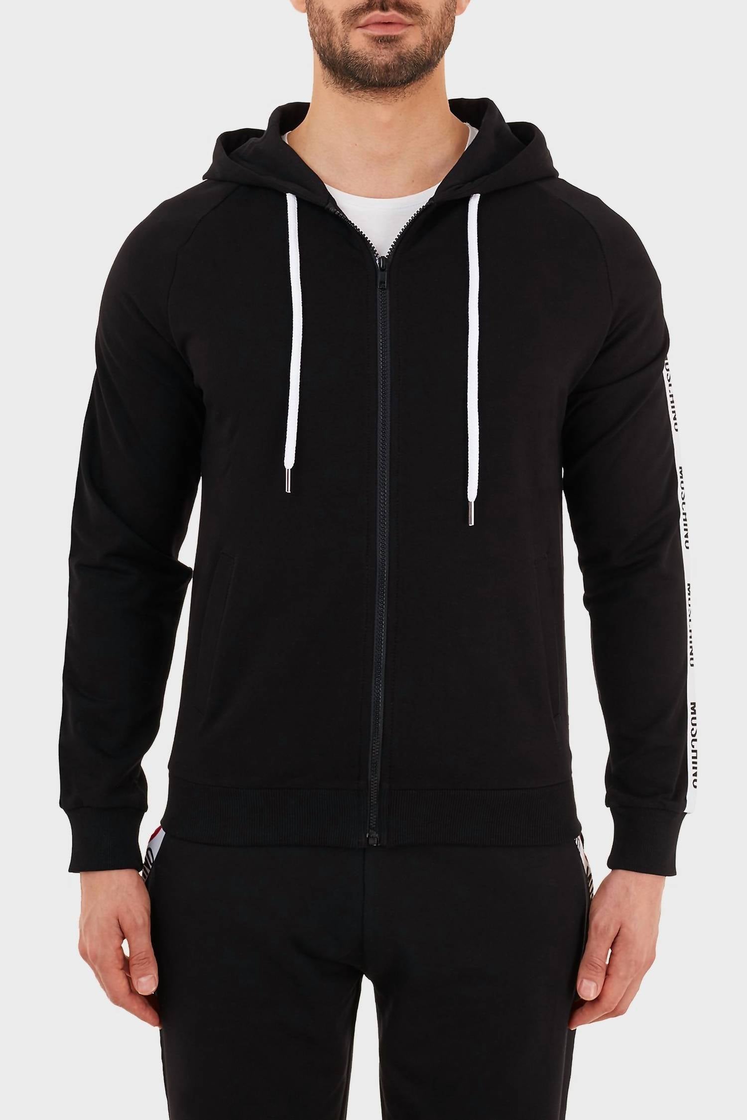 Moschino - Side Stripe Full Zip Hoodie