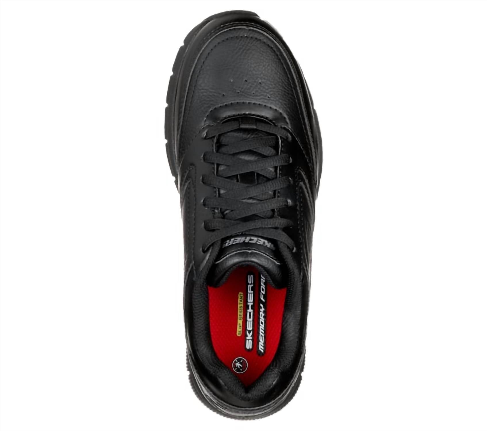 Skechers Women's Work Slip-resistant Relaxed Fit Nampa Wyola Shoes in black - women's sneaker - view 4