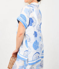 Ocean Drive - Jordan Shell Print Button Up Shirt