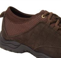 DREW Women's Lisbon Shoe in brown nubuck combo - women's shoe - alternate view