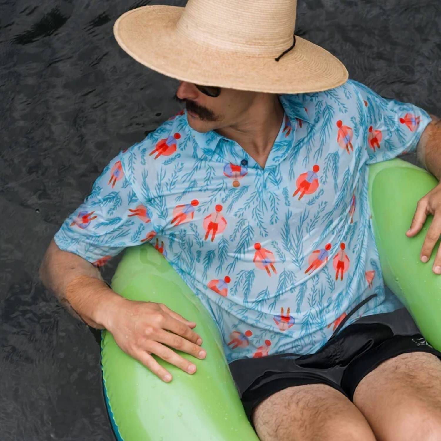 Raised By Coyotes - Men's River Float Polo
