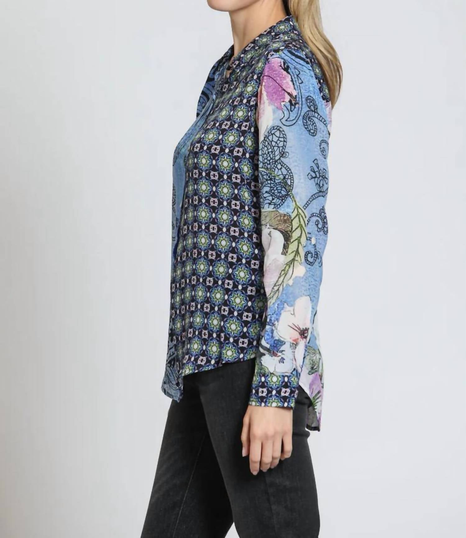 Apny - Button-up W Roll-up Sleeve Shirt