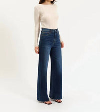Daze - Far Out High Rise Wide Jeans