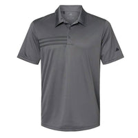 adidas Men's 3-stripes Chest Top in grey black - men's shirt - detail view