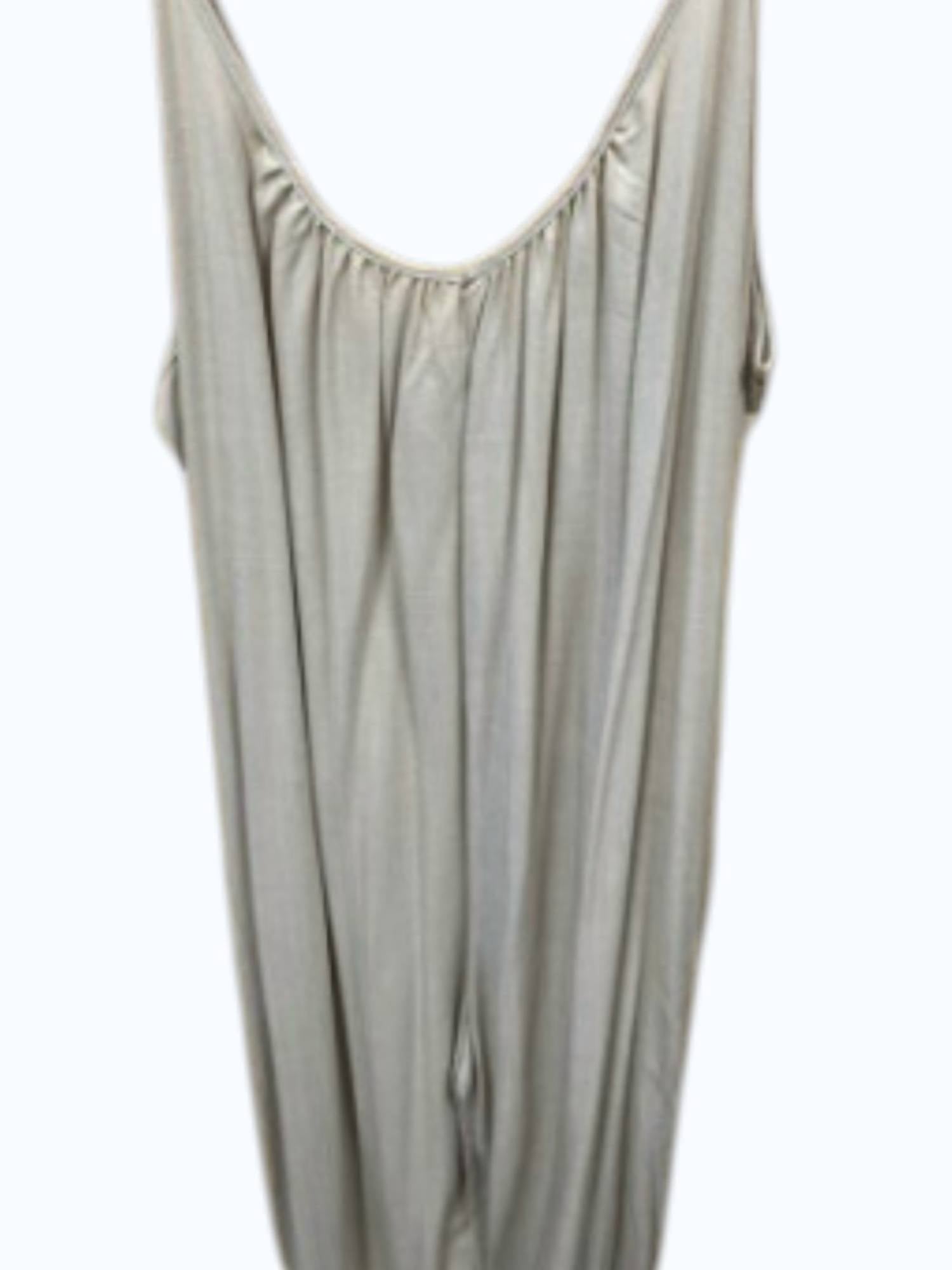 Hunter & Brown Women's Linen Romper in khaki - women's pants - detail view