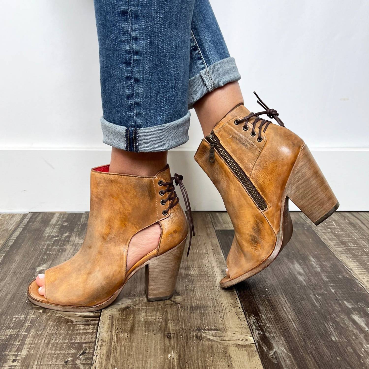 Bedstu - Women's Angelique Leather Handmade Heels