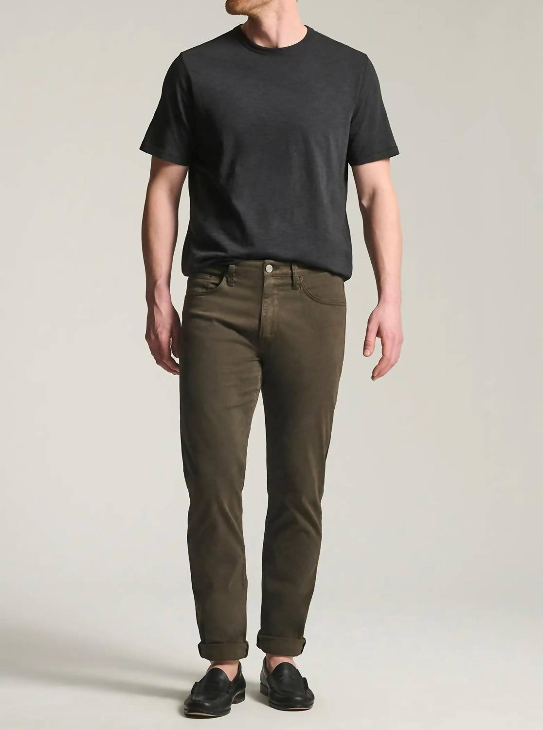 34 Heritage Charisma Relaxed Straight Twill Pants in cactus green - men's pants - alternate view