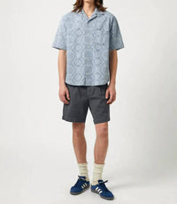 Corridor - Diamond Jacquard Short Sleeve Camp Shirt