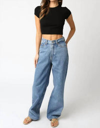 Olivaceous - Miami Fitted Ribbed Short Sleeve Crop Top