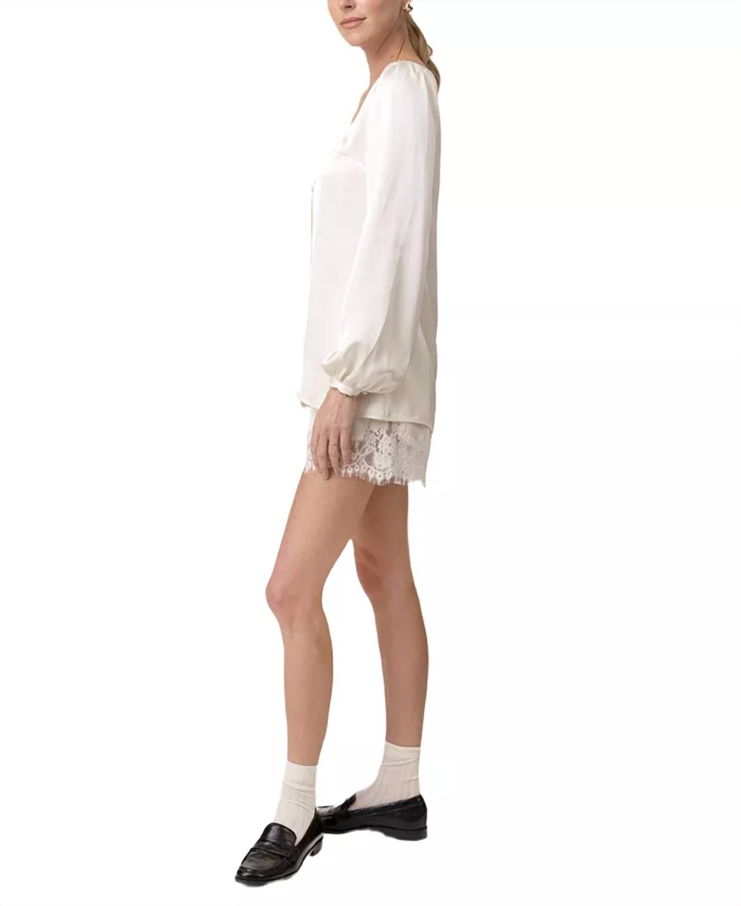 Line And Dot - Nicolo Satin Shorts