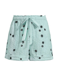 Tanya Taylor - FLORA DRAWSTRING COTTON SHORTS