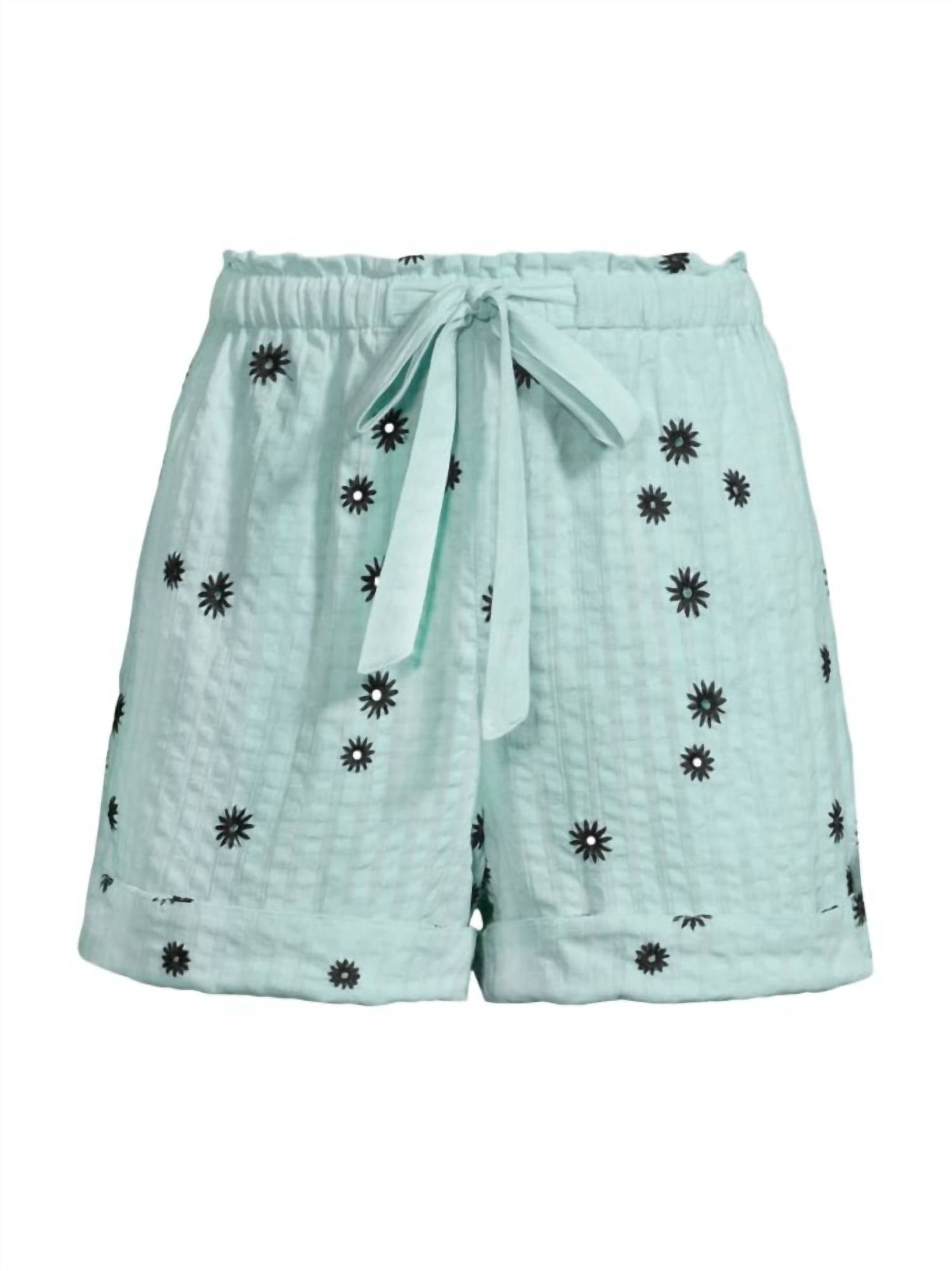 Tanya Taylor - FLORA DRAWSTRING COTTON SHORTS