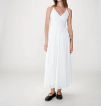 Grace & Mila - Wimala Long Flared Eyelet Dress