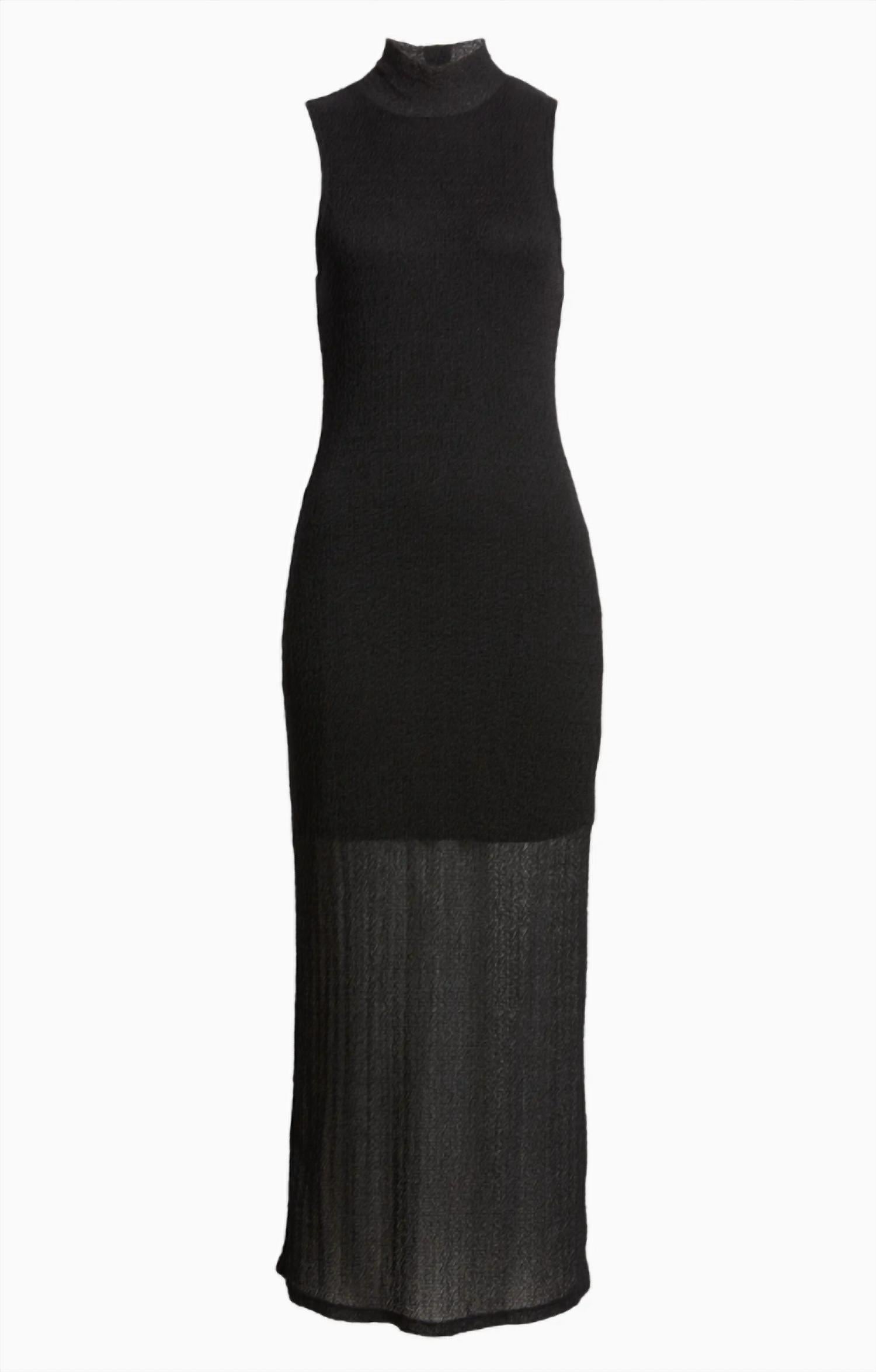 Frame - Mesh Mockneck Dress