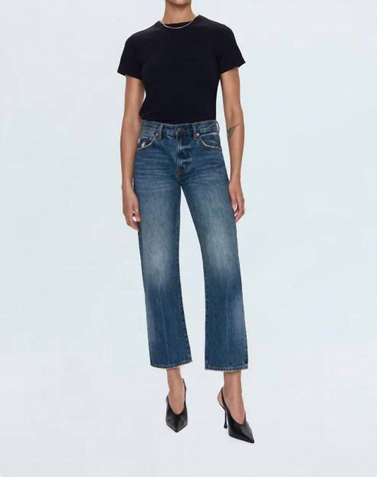 Pistola - Lexi Mid Rise Bowed Straight Jeans