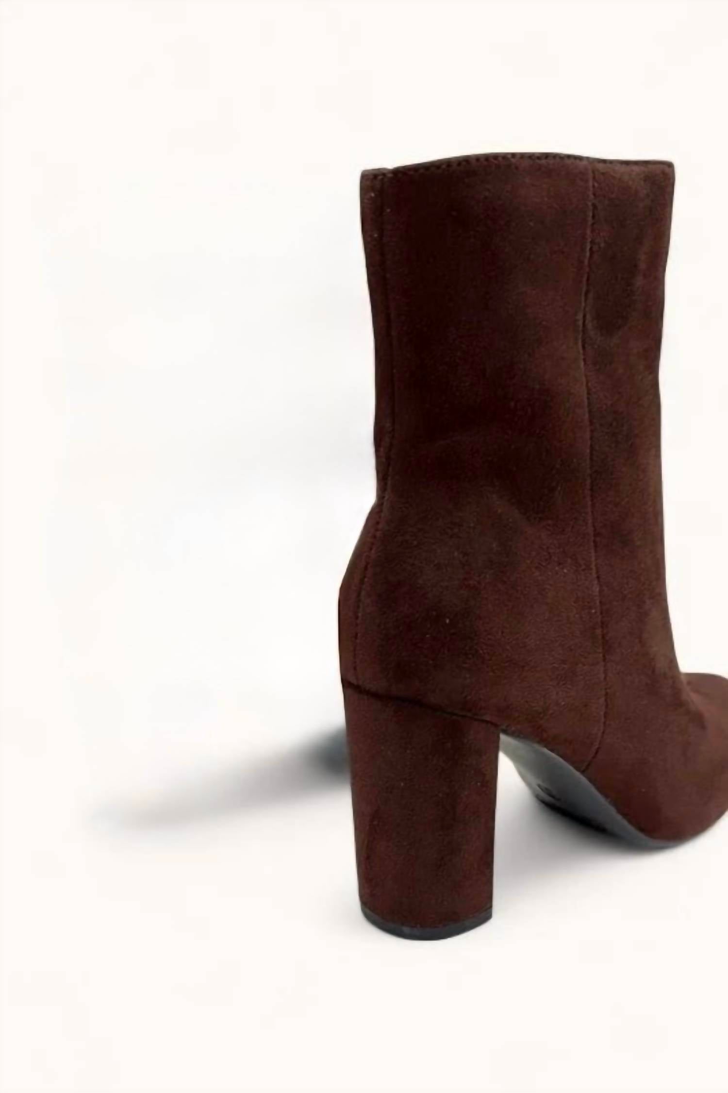 CCOCCI Women's Brazil Booties in brown - women's shoe - detail view