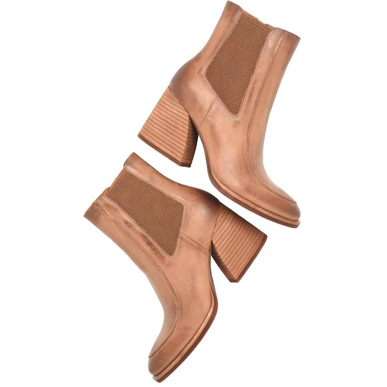KORK-EASE Women's Sioux Boot in brown terra - women's shoe - detail view