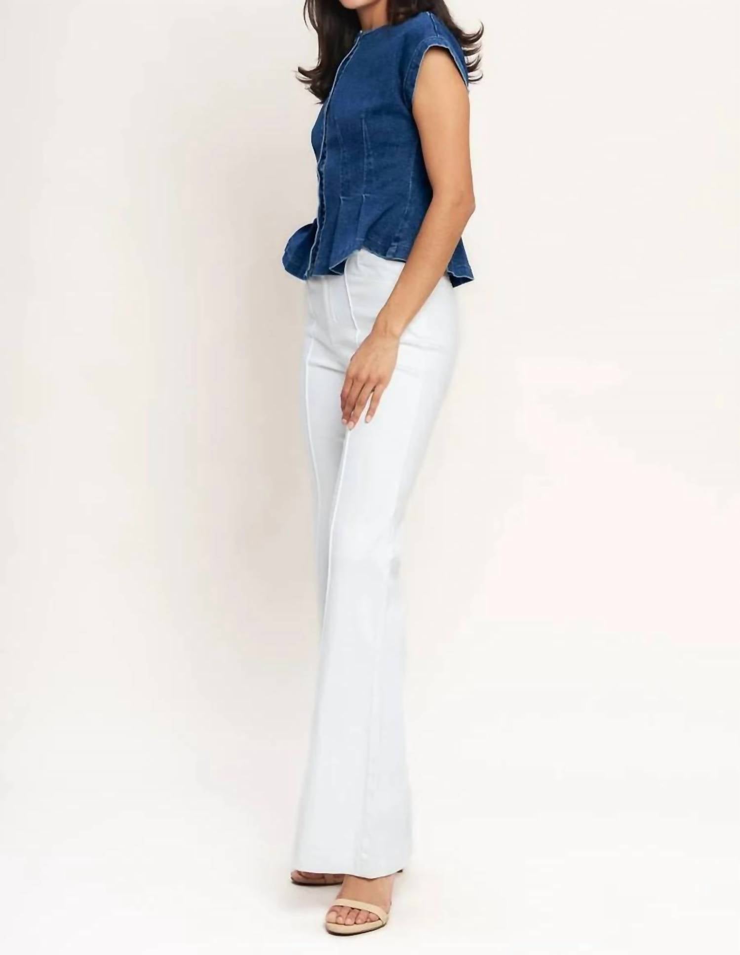Flying Tomato - Washed Denim Top