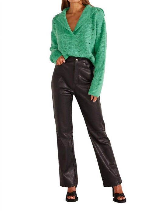 Minkpink - MILA FAUX LEATHER PANTS