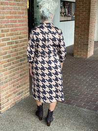 Boho Chic - Print Belted Midi Shirtdress