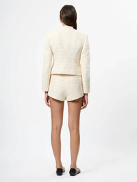 French Connection - Structured Tweed Curved Shorts