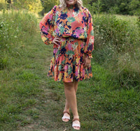 Fate - Garden Glimpse High Neck Mini Dress
