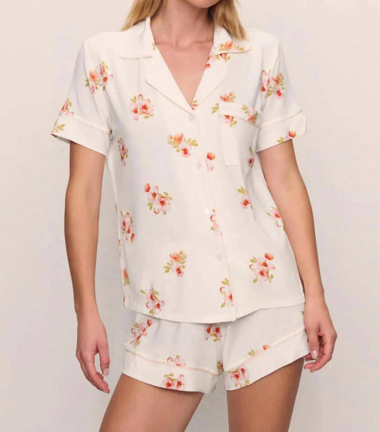 Eberjey - Women's Floral Bloom Relaxed Short Pj Set
