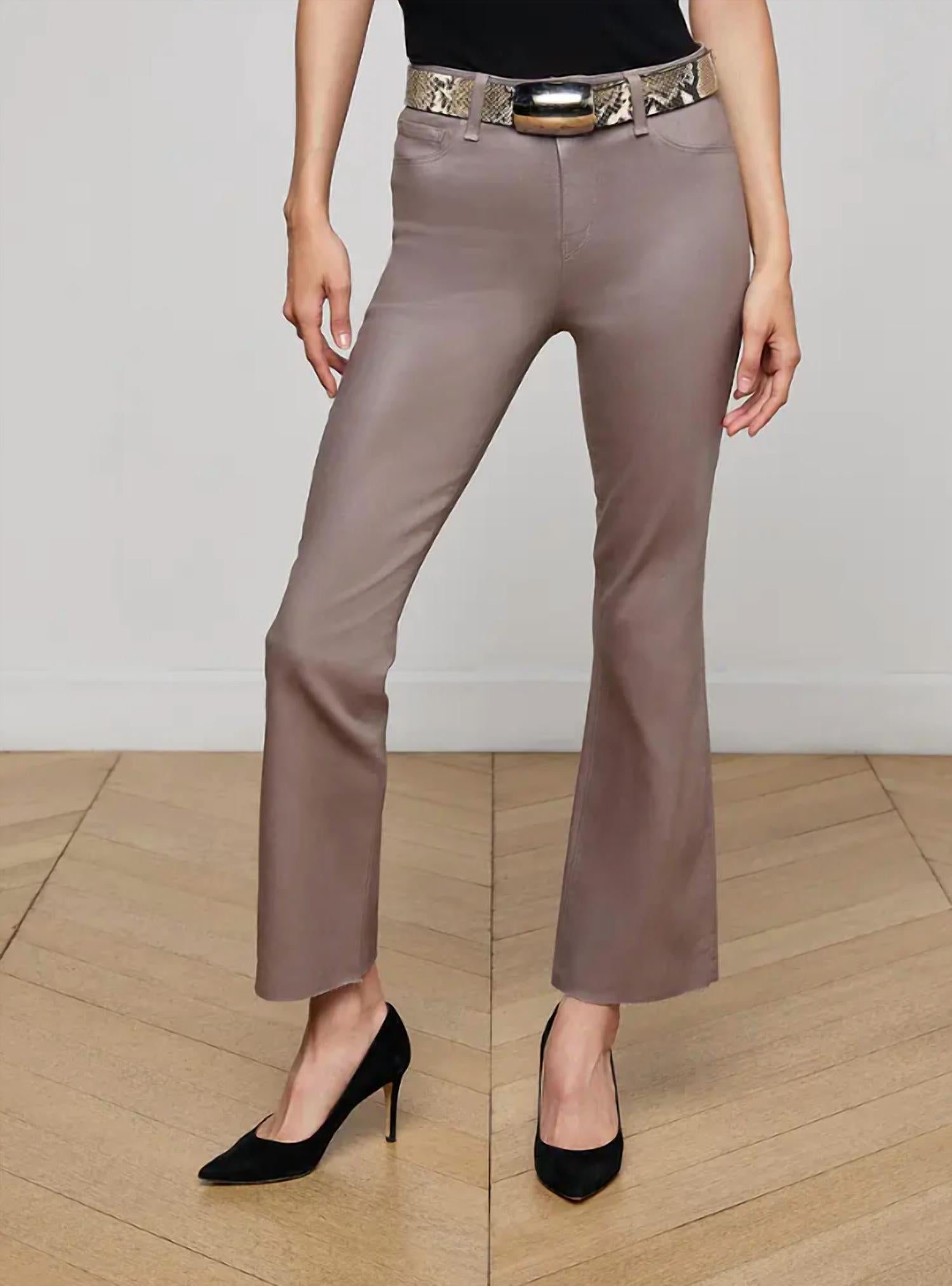 L'Agence - Kendra High Rise Cropped Flare Jean