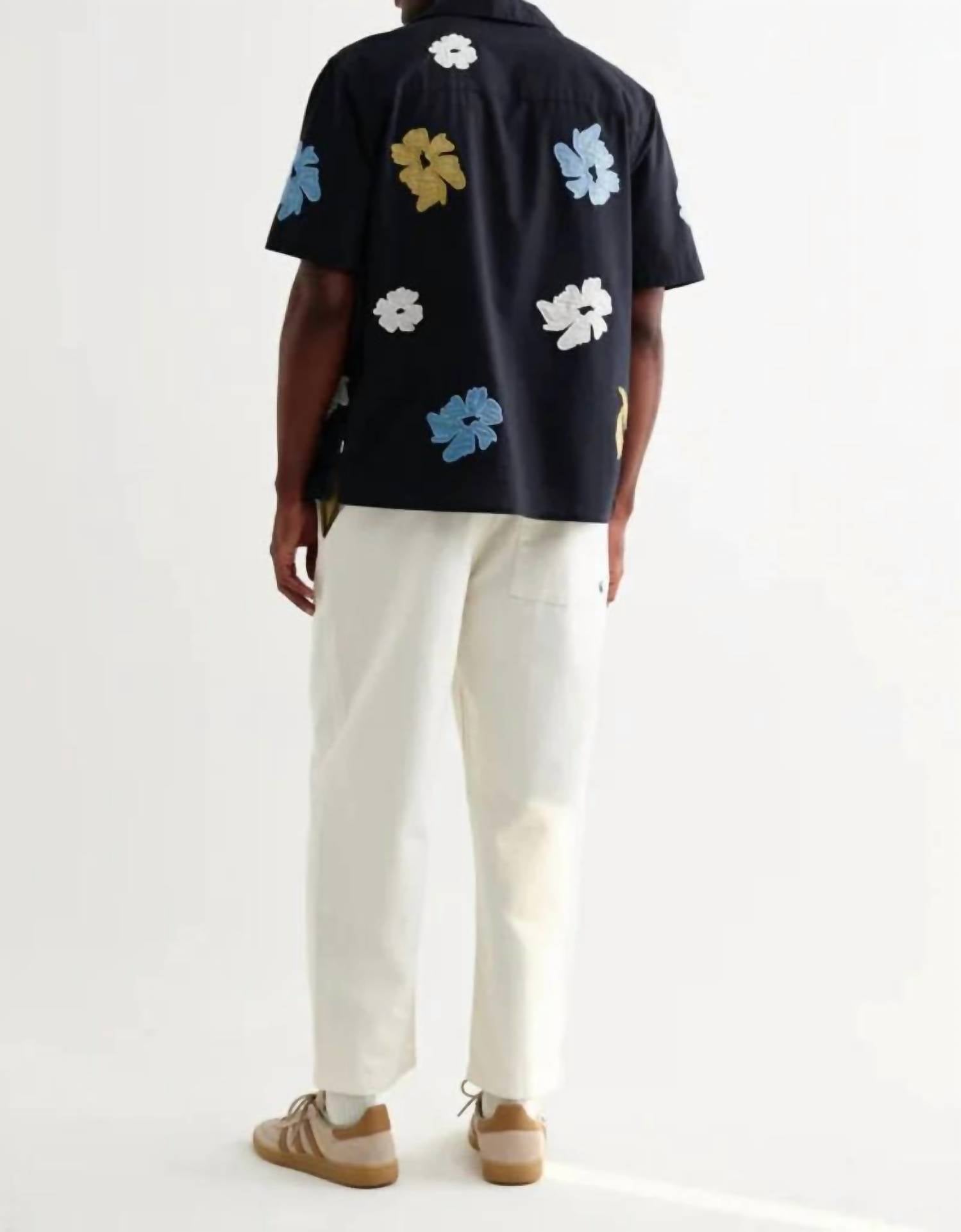 Wax London - Flower Applique Didcot Shirt